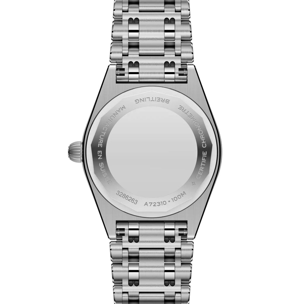 Breitling Chronomat 28 Watch with Black Mother of Pearl Dial
