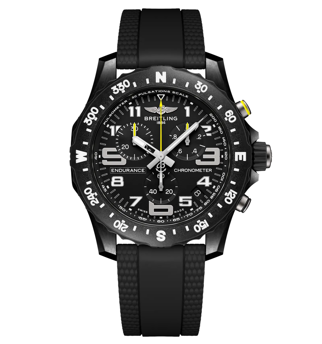 Breitling Endurance Pro 44 Watch with Black Rubber Strap