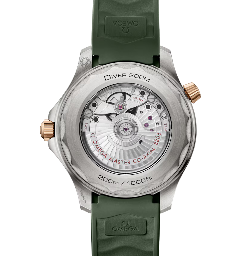 OMEGA Seamaster Diver 300m, 42mm with Green Rubber Strap