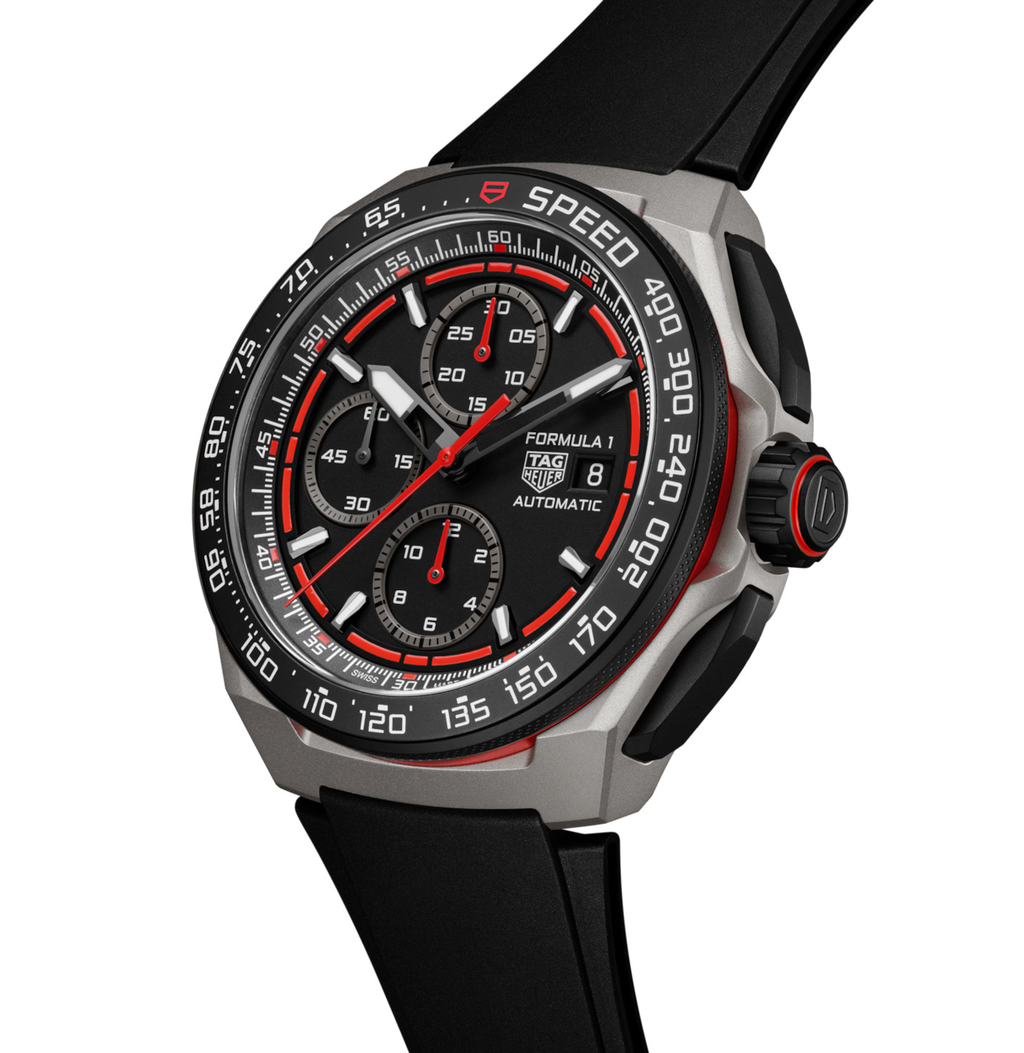 TAG Heuer Formula 1 Chronograph Watch with Black Rubber Strap