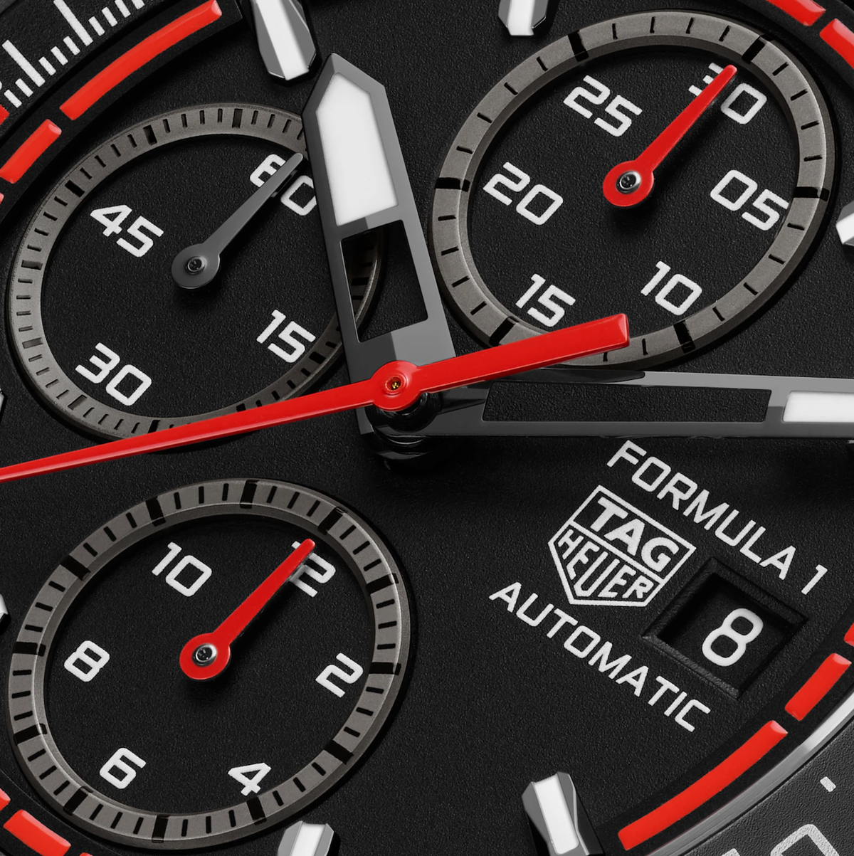 TAG Heuer Formula 1 Chronograph Watch with Black Rubber Strap