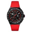 TAG Heuer Formula 1 Chronograph Watch with Red Rubber Strap