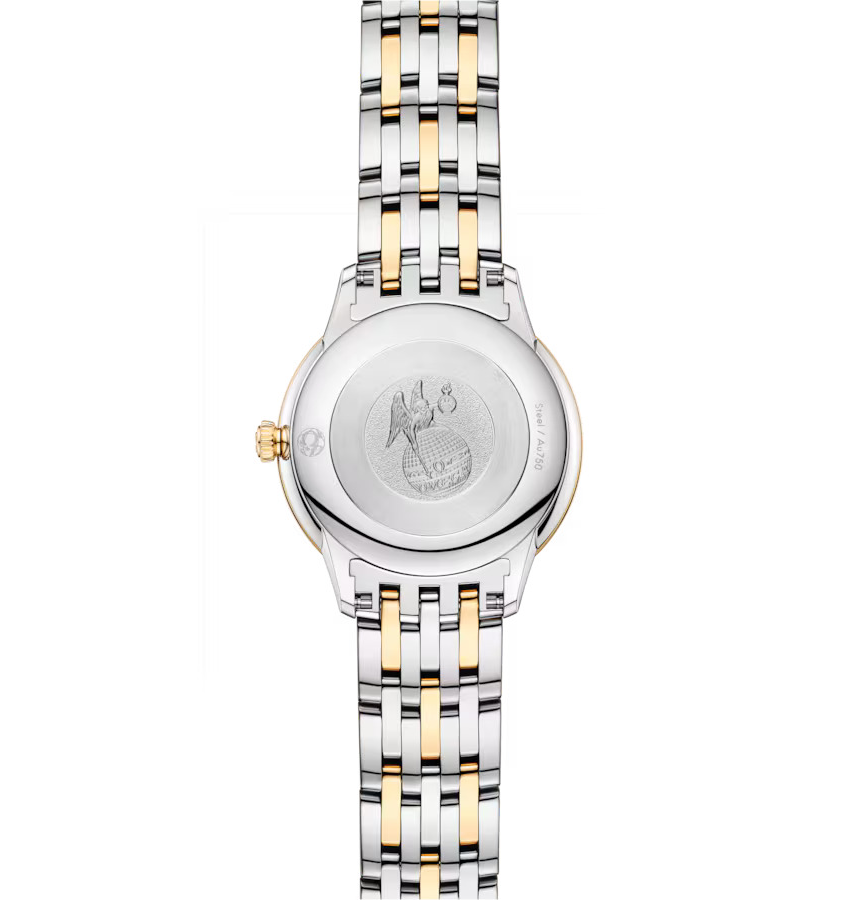 OMEGA De Ville Prestige, 27.50mm with Stainless Steel and Yellow Gold Bracelet