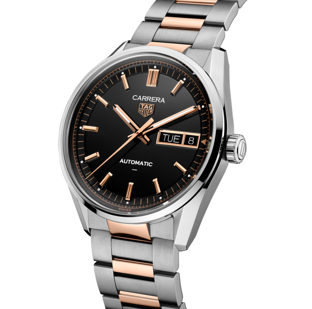 TAG Heuer Carrera Day-Date Watch with Mixed Metals Bracelet