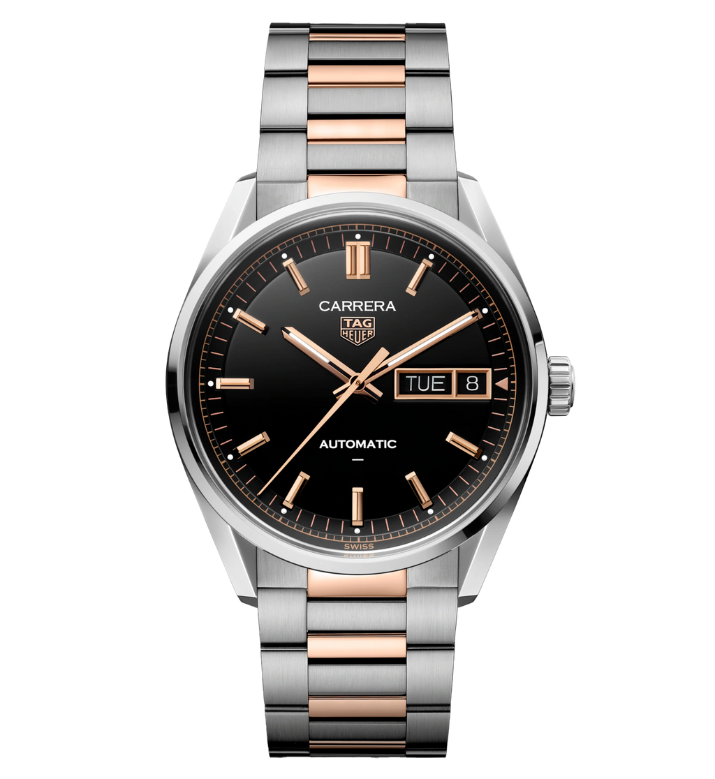 TAG Heuer Carrera Day-Date Watch with Mixed Metals Bracelet