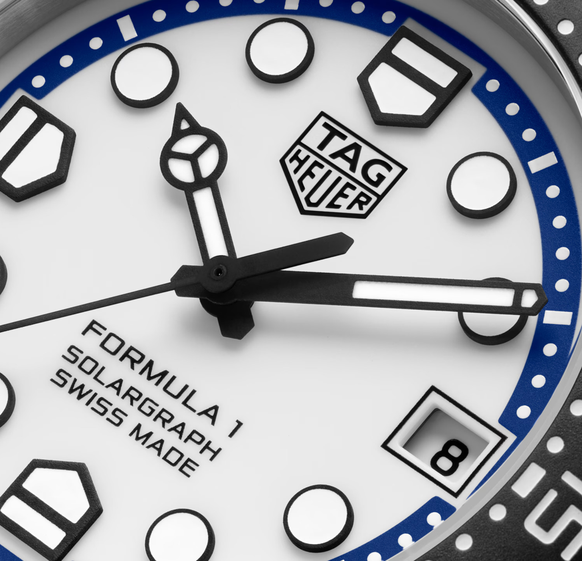 TAG Heuer Formula 1 Solargraph Watch with Blue Rubber Strap, Limited Edition