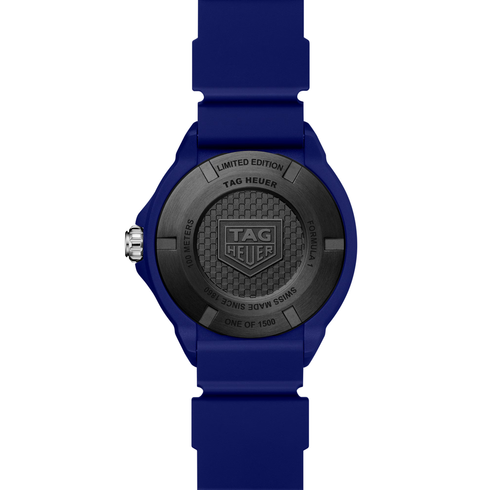 TAG Heuer Formula 1 Solargraph Watch with Blue Rubber Strap, Limited Edition