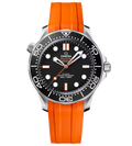 OMEGA Seamaster Diver 300m, 42mm with Orange Rubber Strap
