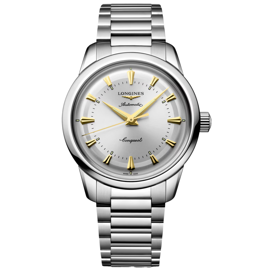 Longines Conquest Heritage 38mm Watch with Opaline Ivory Dial