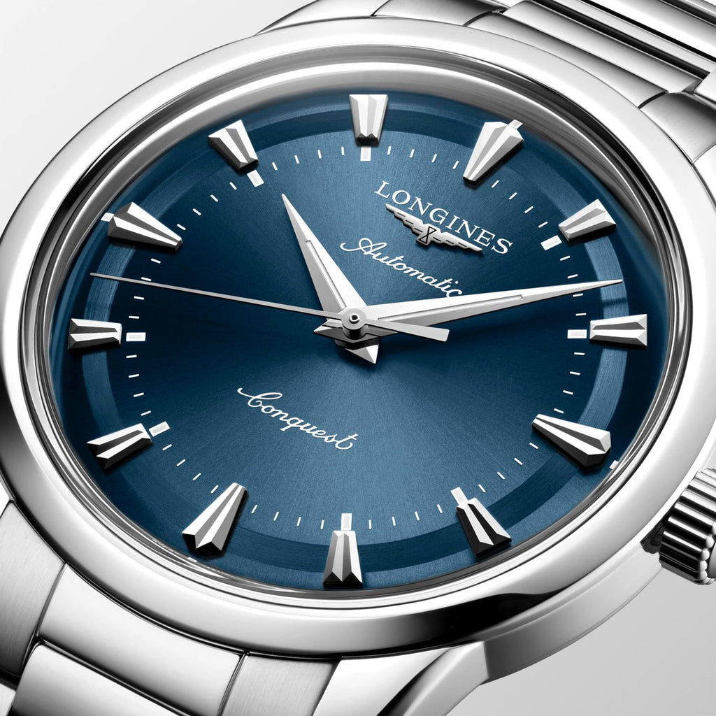 Longines Conquest Heritage 40mm Watch with Blue Dial
