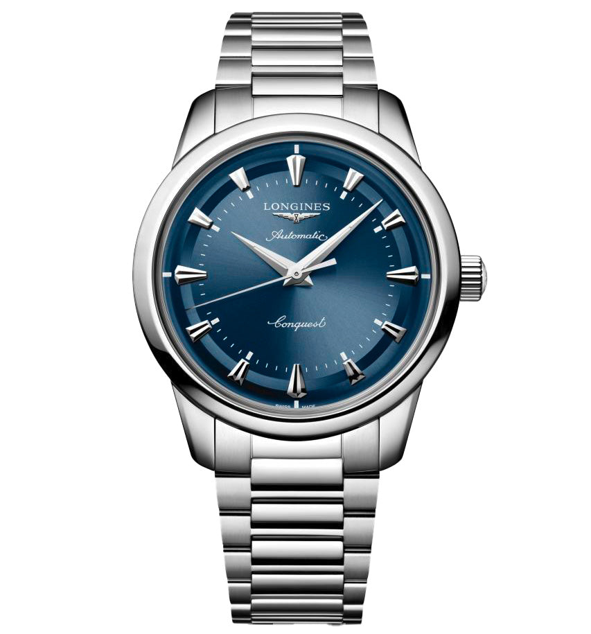 Longines Conquest Heritage 40mm Watch with Blue Dial