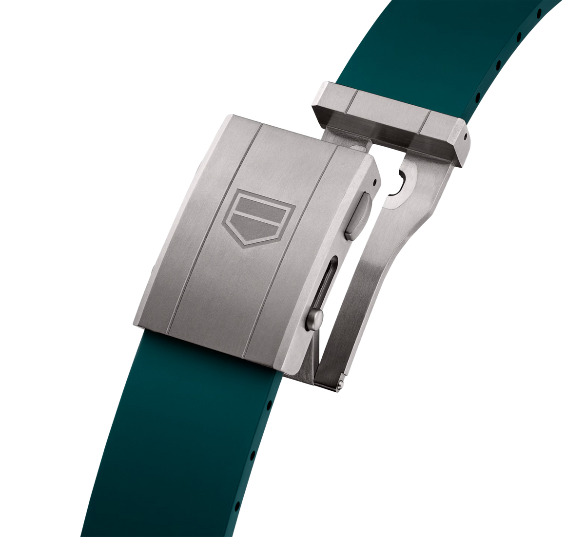 TAG Heuer Carrera Chronograph Extreme Sport Twin-Time Watch with Green Rubber Strap