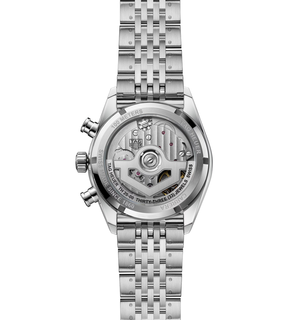 TAG Heuer Carrera Chronograph Watch with Brushed Black Dial