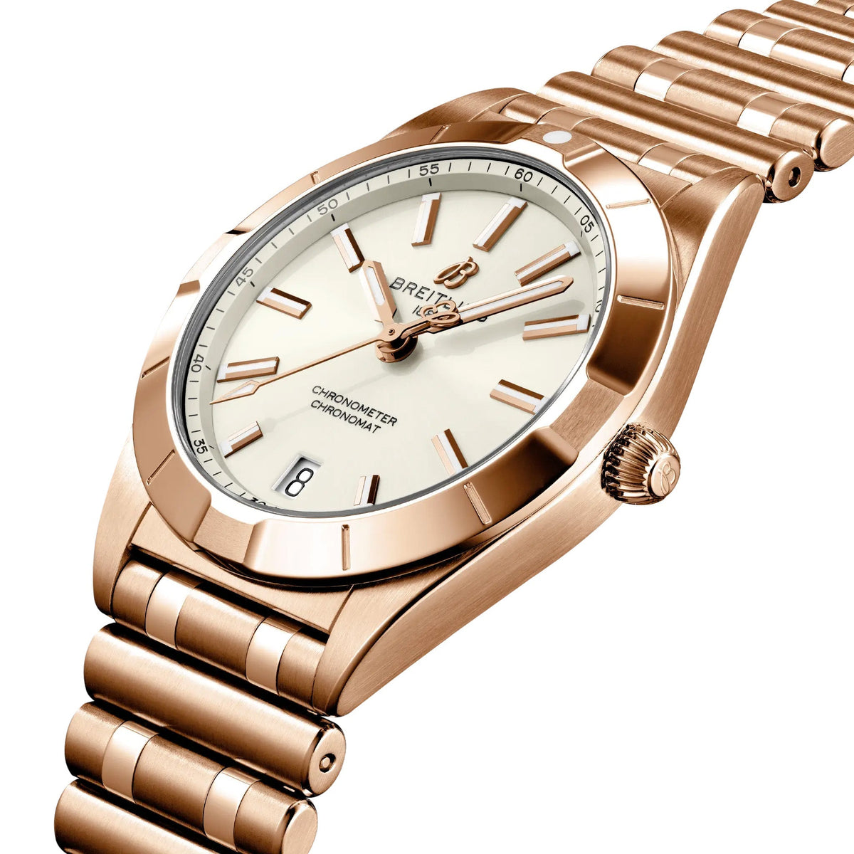 Breitling Chronomat 32mm Watch with 18K Red Gold Bracelet
