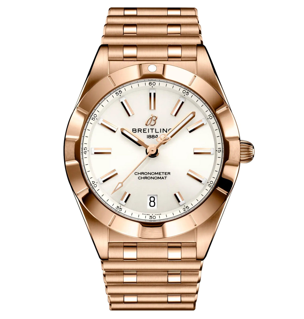 Breitling Chronomat 32mm Watch with 18K Red Gold Bracelet