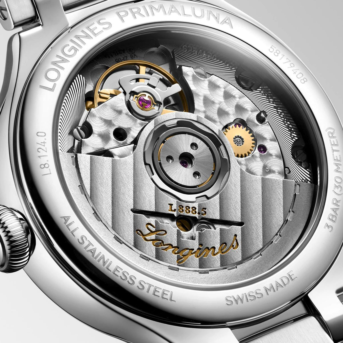 Longines PrimaLuna 34mm Watch with Diamonds