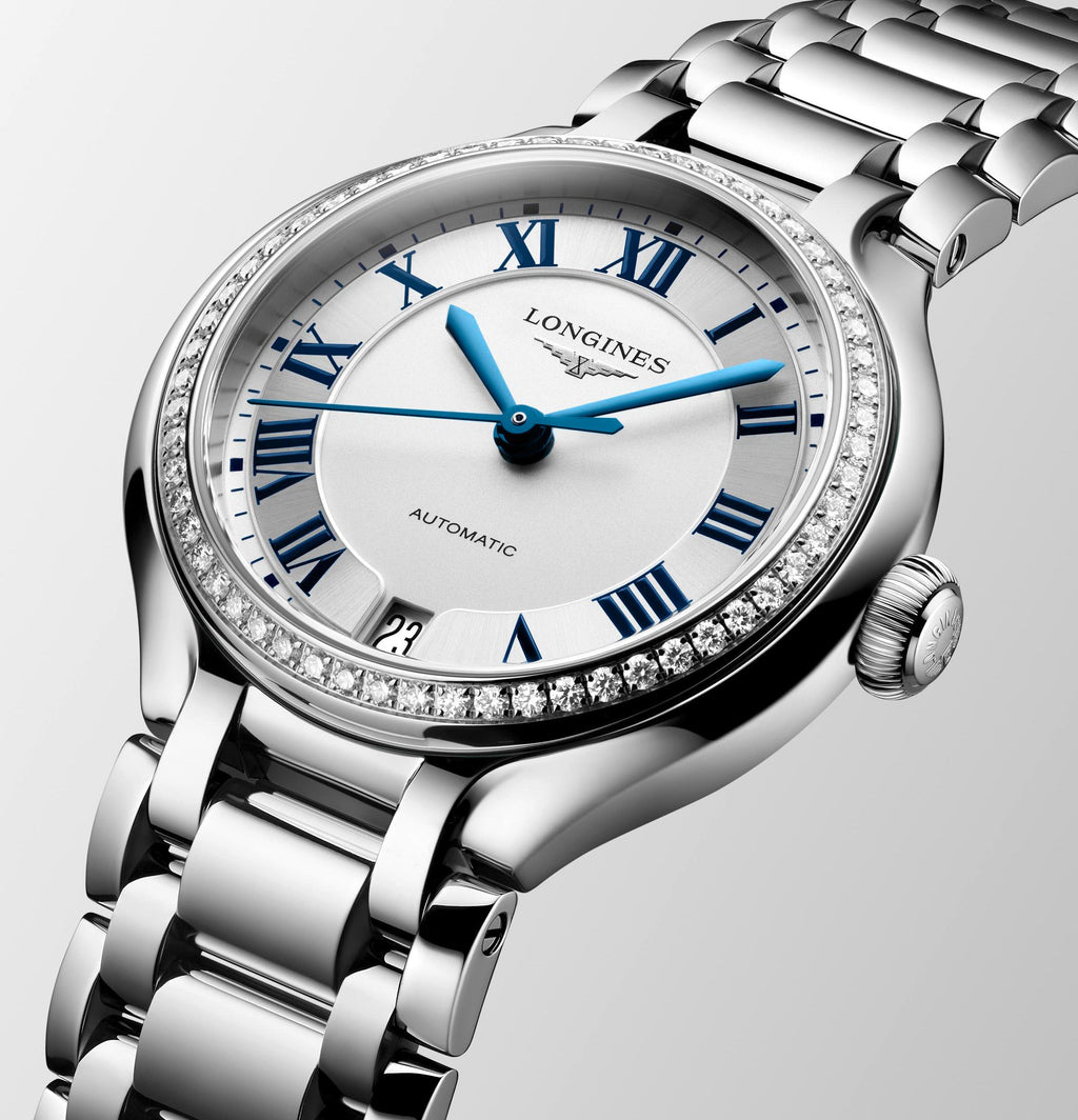 Longines PrimaLuna 34mm Watch with Diamonds
