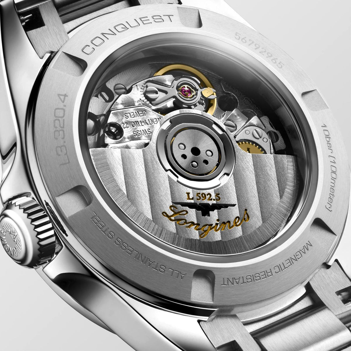 Longines Conquest 30mm Watch with Mother-of-Pearl Dial