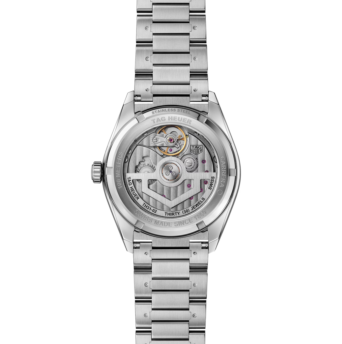 TAG Heuer Carrera Day-Date Watch with Beige Dial