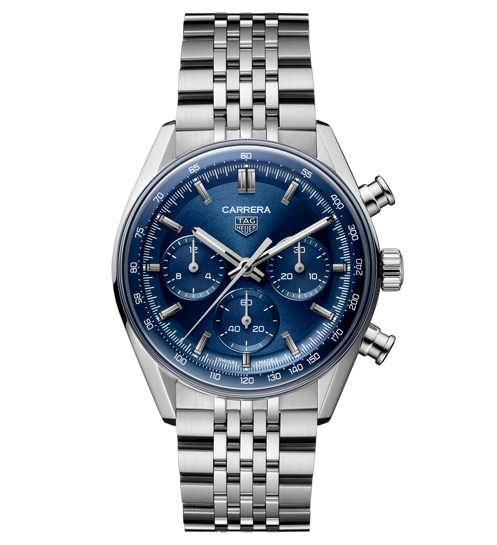 TAG Heuer Carrera Chronograph Watch with Blue Dial