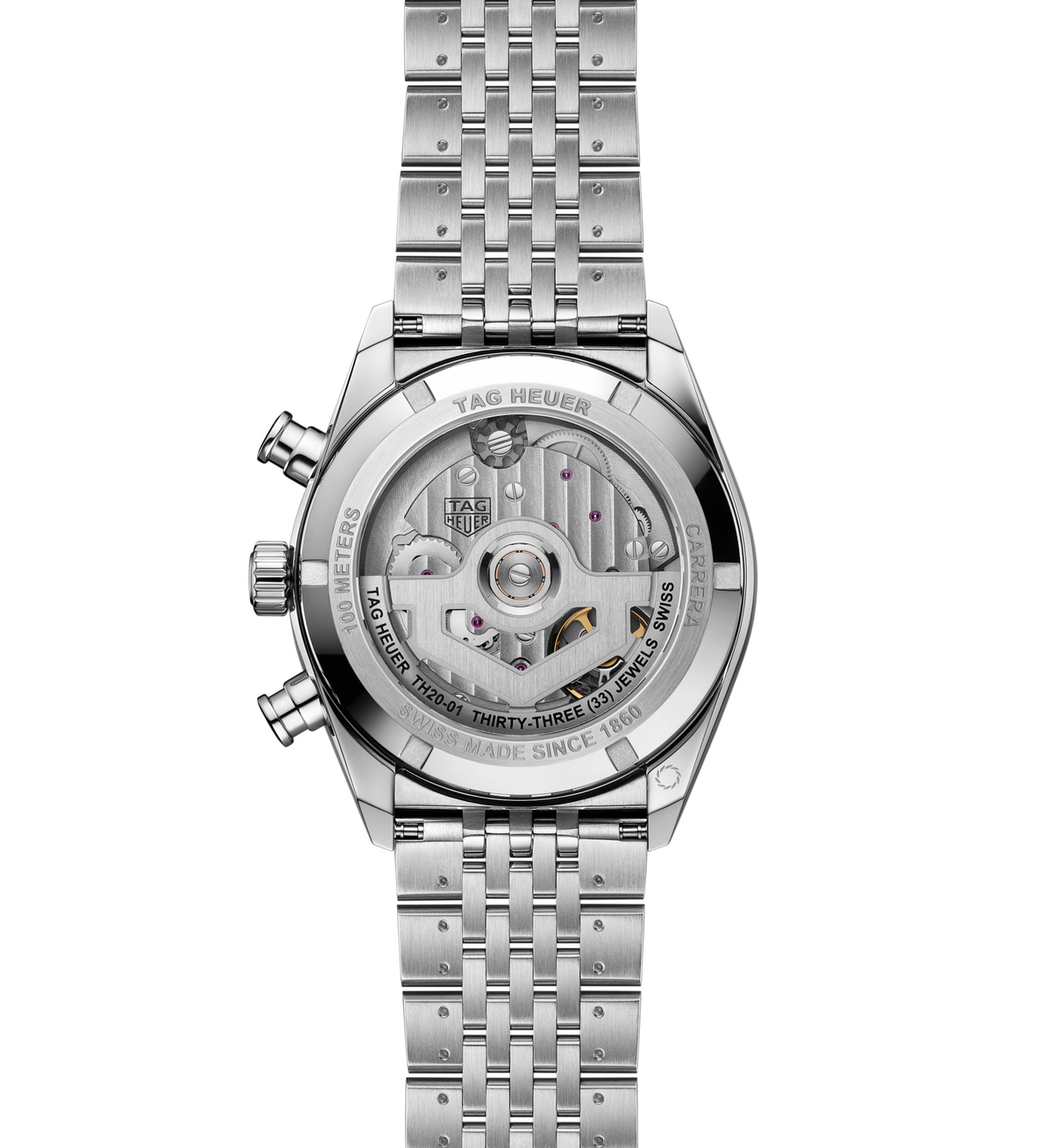 TAG Heuer Carrera Chronograph Watch with Stainless Steel Bracelet