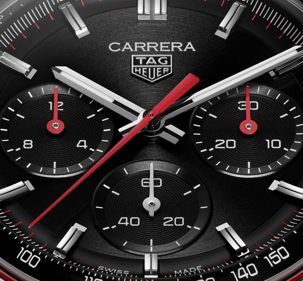 TAG Heuer Carrera Chronograph Watch with Stainless Steel Bracelet