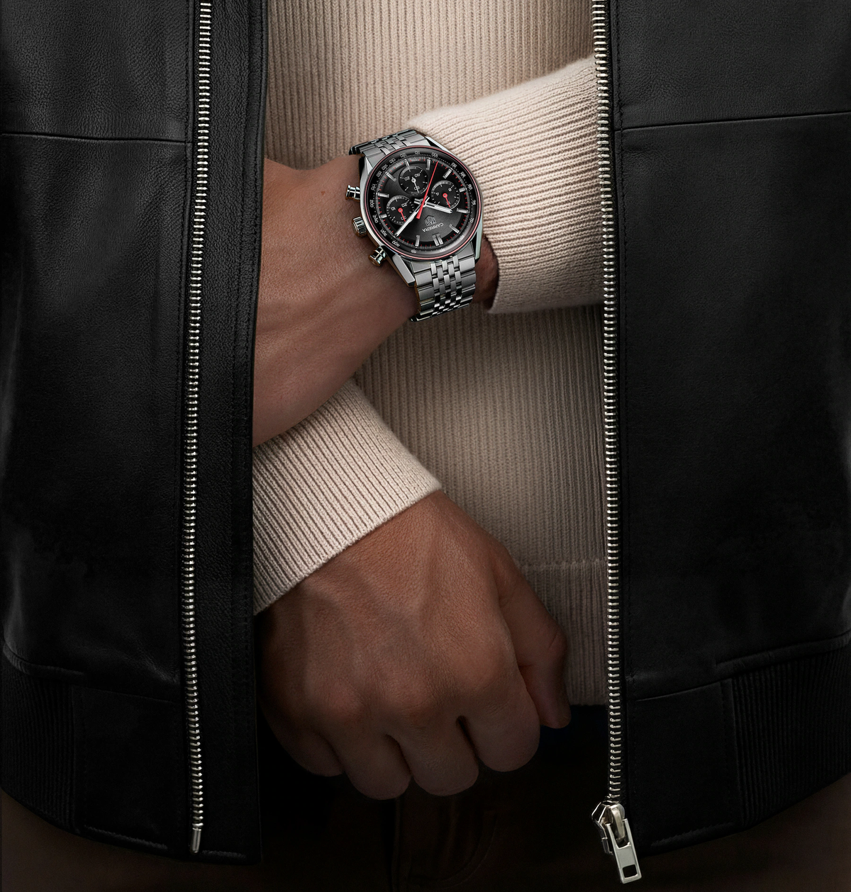 TAG Heuer Carrera Chronograph Watch with Stainless Steel Bracelet
