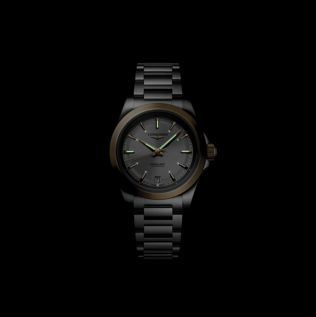 Longines Conquest 34mm Watch with Silver Dial