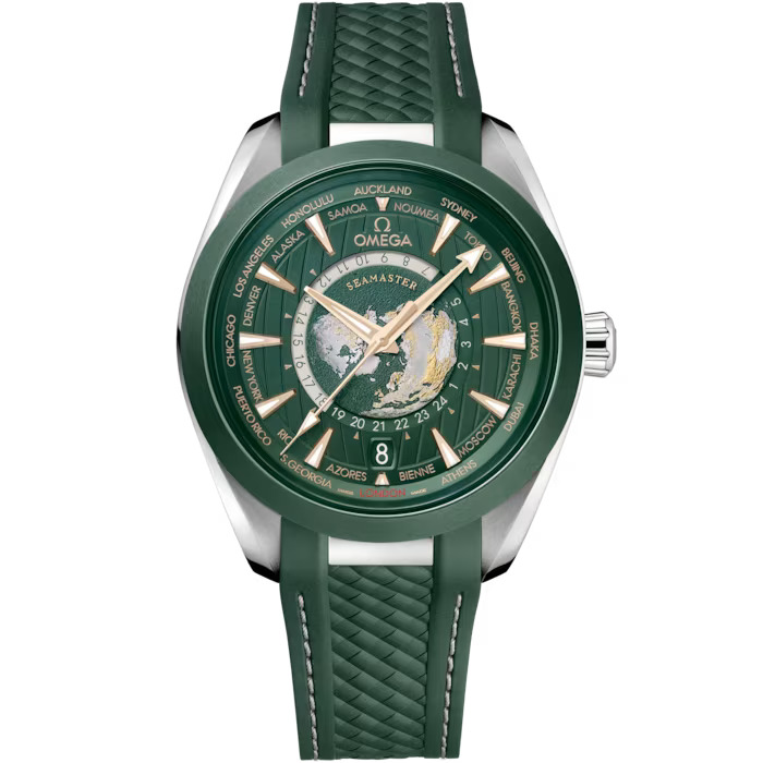 OMEGA Seamaster Aqua Terra 150m, 43mm with Green Rubber Strap