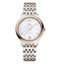 OMEGA De Ville Prestige, 34mm with Rose Gold and Stainless Steel Bracelet