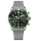 Breitling Superocean Heritage B01 Chronograph 42 Watch with Green Dial