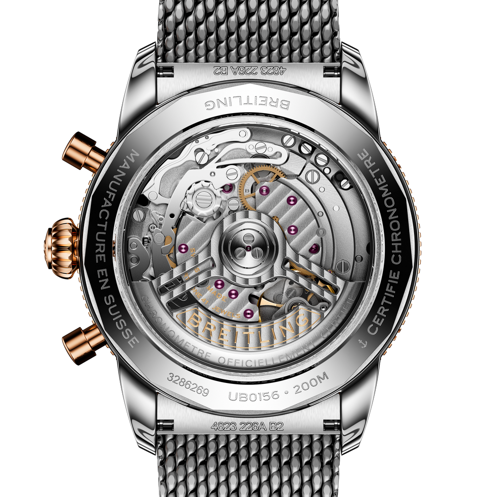 Breitling Superocean Heritage B01 Chronograph 42 Watch with Black Dial