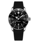 Breitling Superocean Heritage B31 Automatic 44 Watch with Black Mesh Rubber Strap
