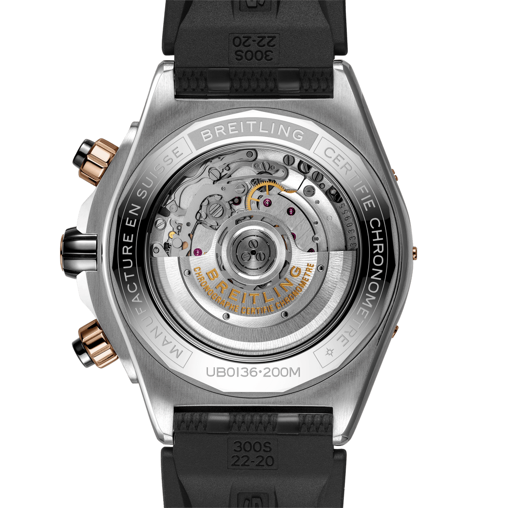 Breitling Super Chronomat B01 44 Watch with Rouleaux Rubber Strap