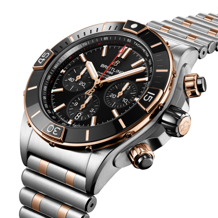 Breitling Super Chronomat B01 44 Watch with Black Dial