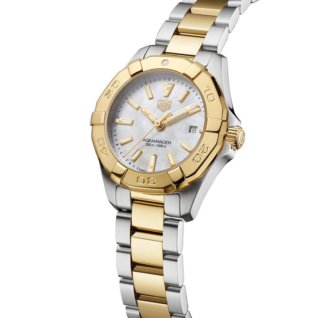 TAG Heuer Aquaracer Ladies' Quartz Movement White Mother-of-Pearl Dial Watch