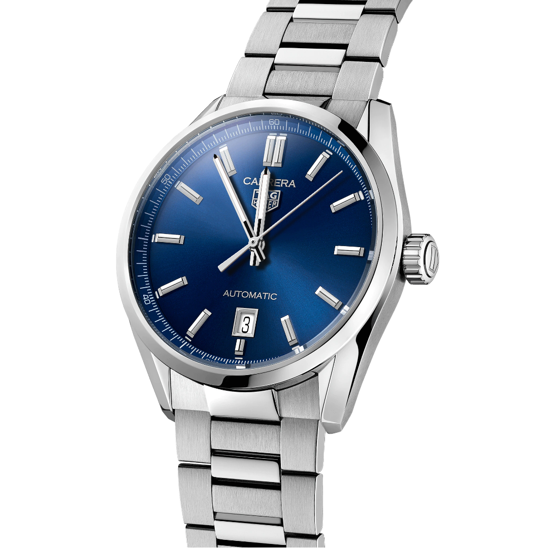 TAG Heuer Carrera Calibre 5 Automatic Men's Watch Blue Dial & Steel Watch, 39mm