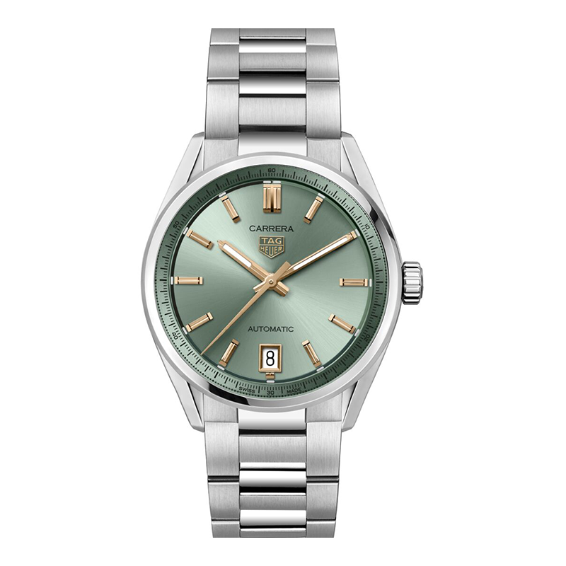 TAG Heuer Carrera Date Watch with Green Dial