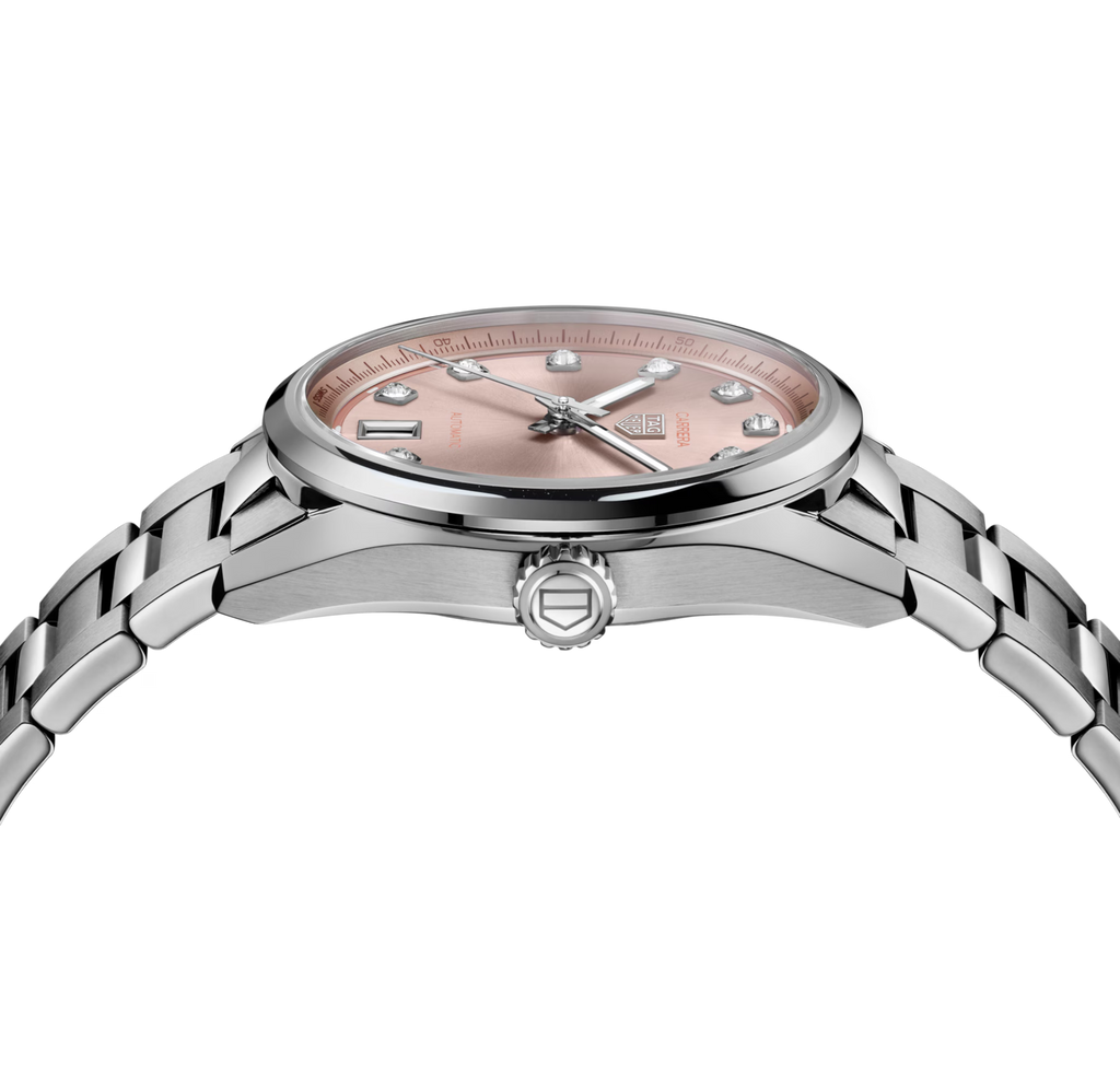 TAG Heuer Carrera Date Watch with Peach Dial