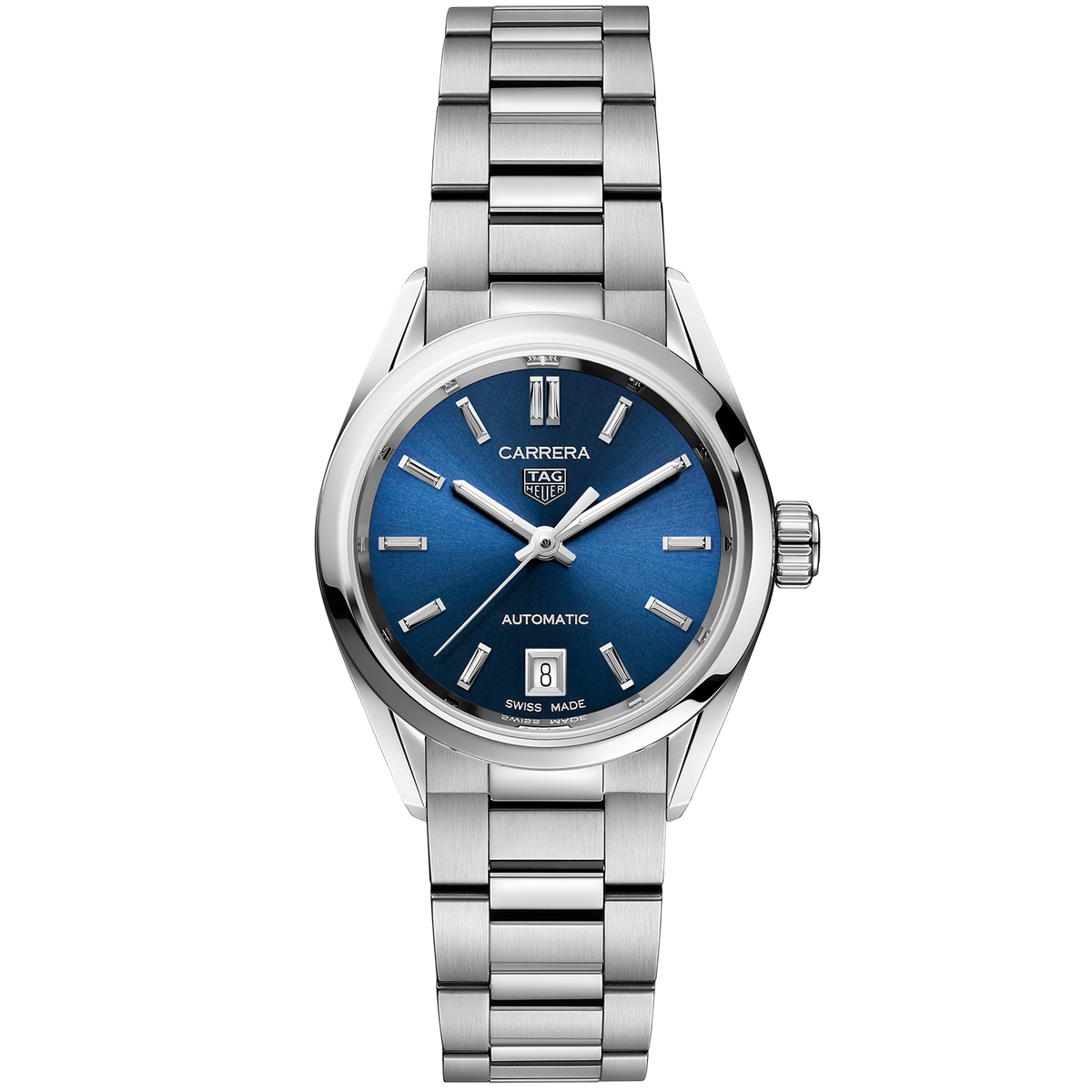 TAG Heuer Carrera Calibre 9 Automatic Ladies' Blue Steel Watch, 29mm