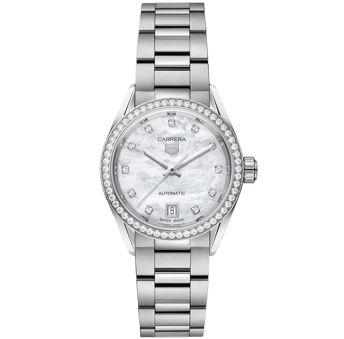 TAG Heuer Carrera Date Watch with Stainless Steel Bracelet