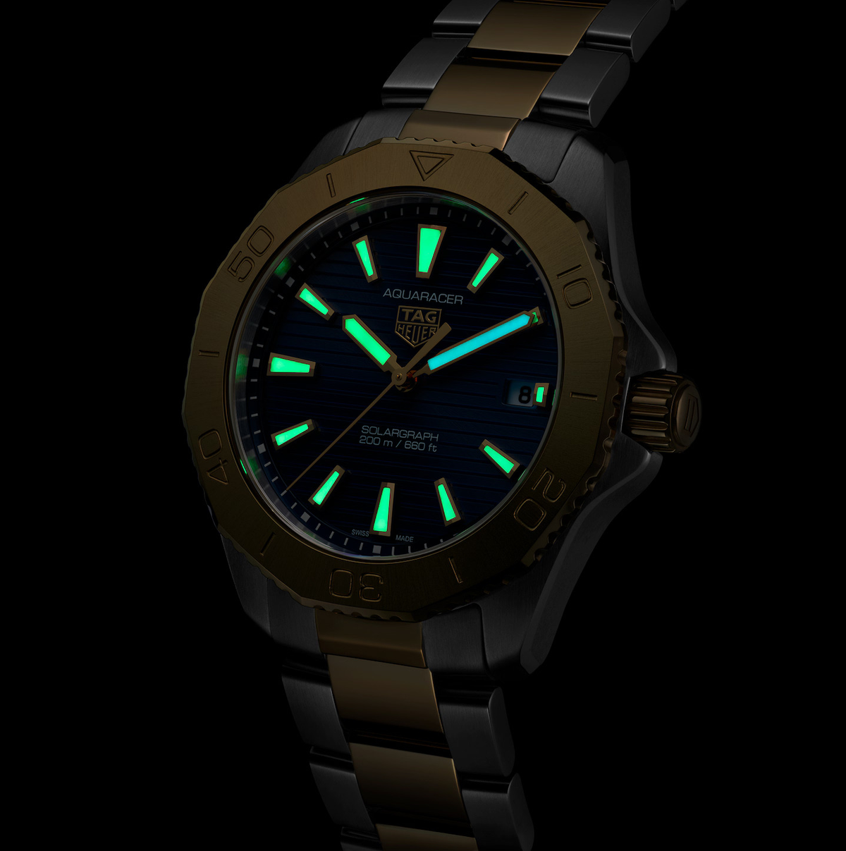 TAG Heuer Aquaracer Professional 200 Solargraph Watch with Deep Blue Dial