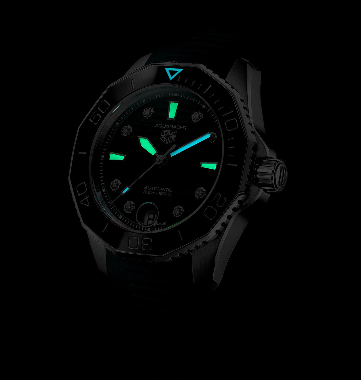 TAG Heuer Aquaracer Professional 300 Date with Teal Dial