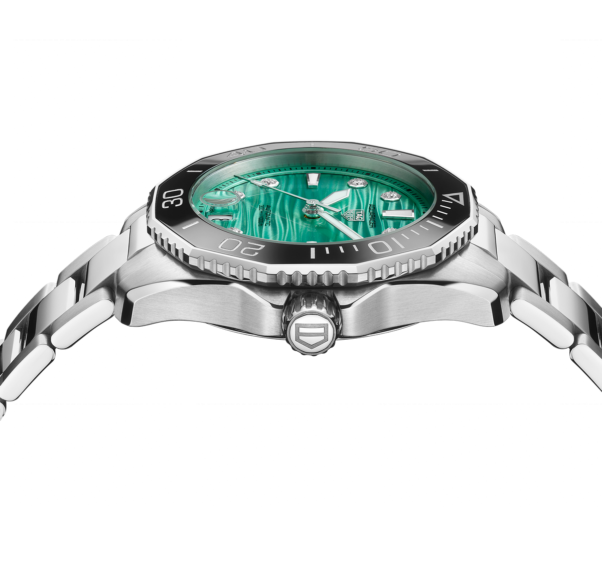 TAG Heuer Aquaracer Professional 300 Watch with a Bold Turquoise Dial