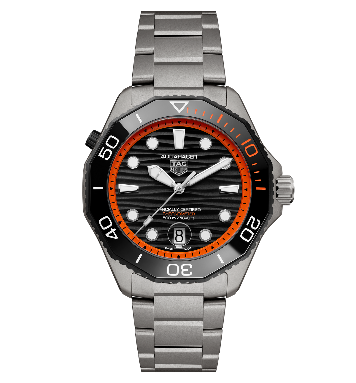 TAG Heuer Aquaracer Professional 500 Date Watch with Black Lacquered Dial, Limited Edition
