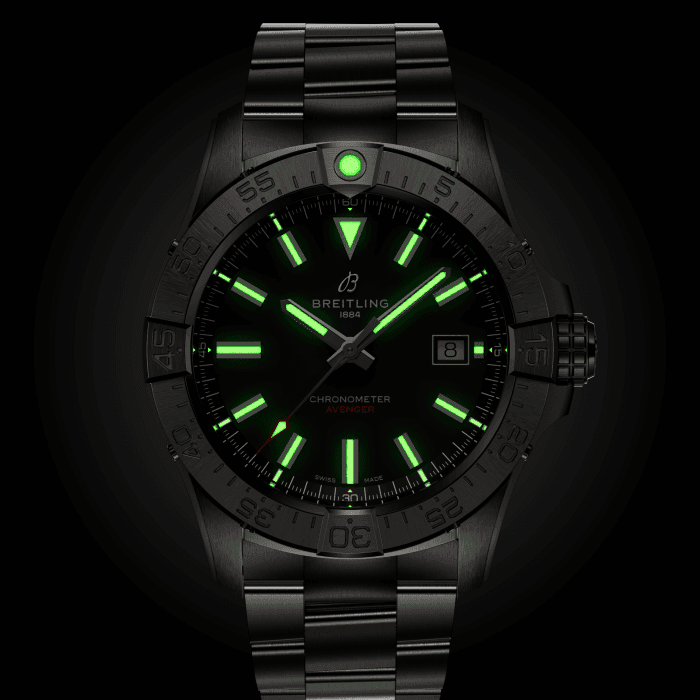 Breitling Avenger Automatic 42mm Watch with Black Dial