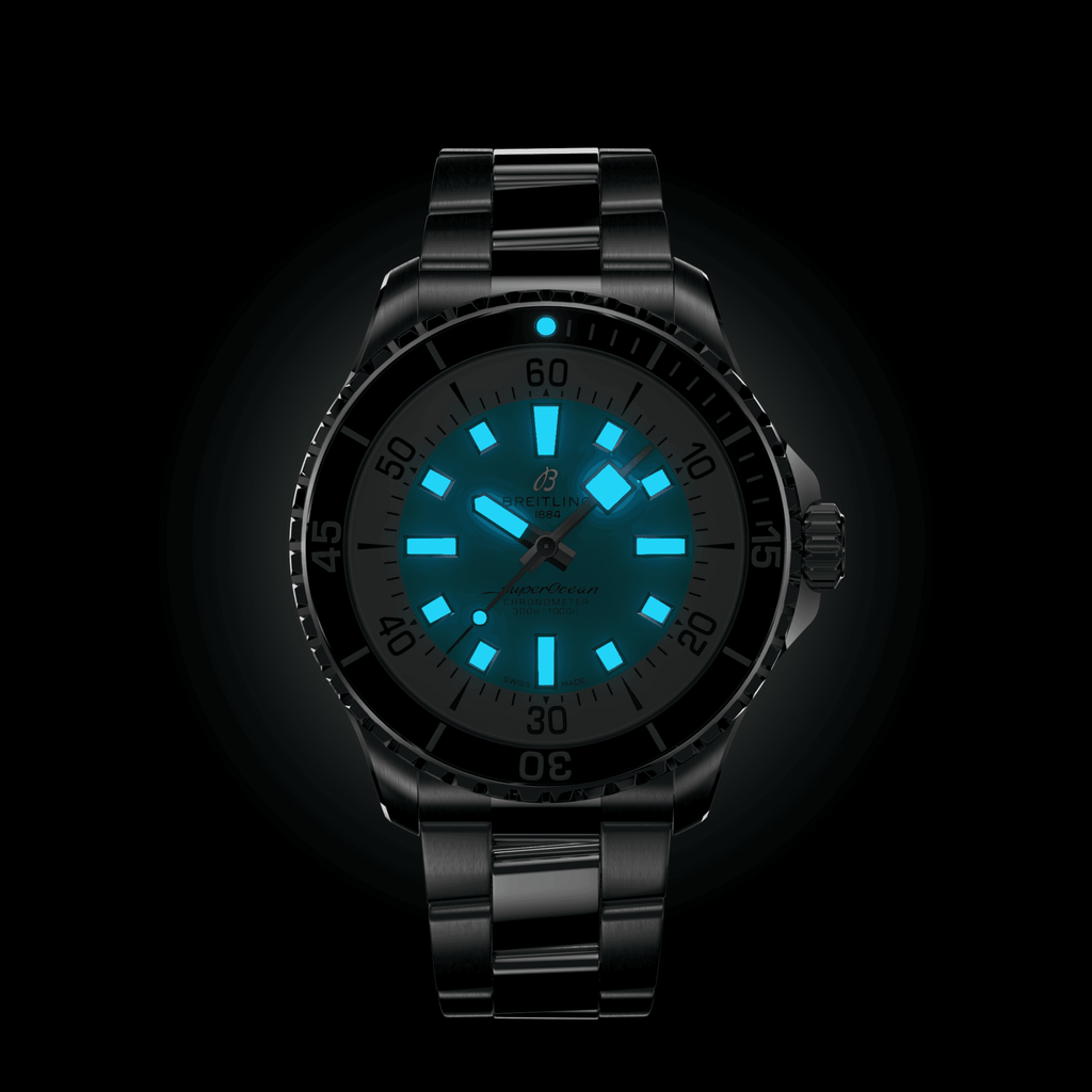 Breitling Superocean Turquoise Watch, 44mm