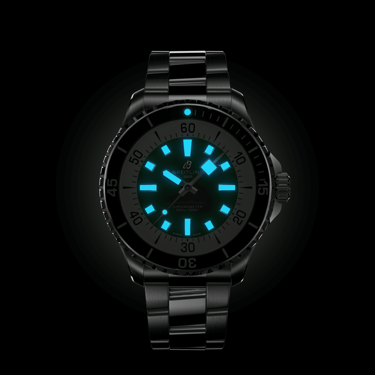 Breitling Superocean Green Watch, 44mm