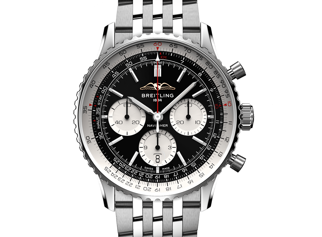 Breitling Navitimer B01 Watch with Black Dial, 43mm