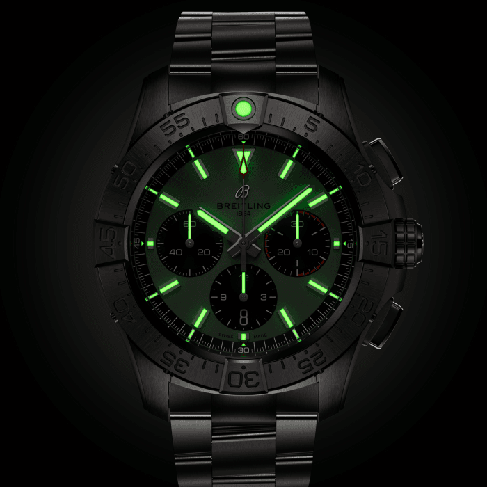 Breitling Avenger B01 Chronograph 44mm Watch with Green Dial
